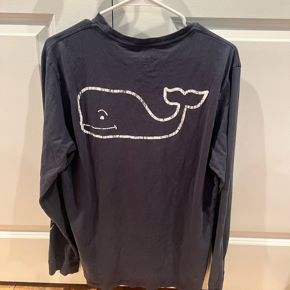 Vineyard Vines Navy Blue Whale Shirt